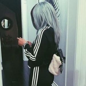 NEVER WORN BEFORE BLACK ADIDAS TRACK JACKET